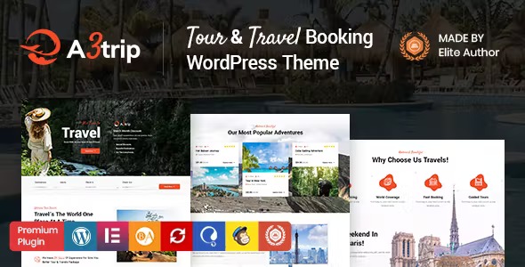 A3trip Nulled Tours & Travels WordPress Theme Free Download