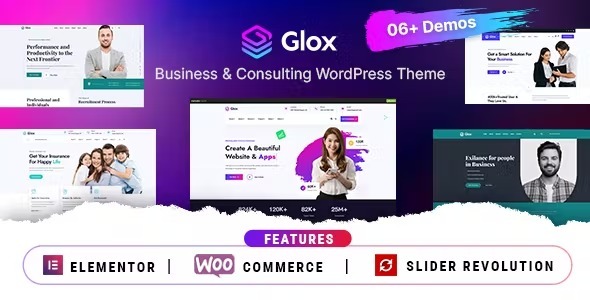 Glox Nulled Business & Consulting WordPress Theme Free Download