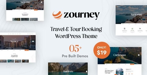 Zourney Nulled Travel Tour Booking WordPress Theme Free Download