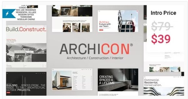 Archicon Nulled Architecture and Construction Theme Free Download