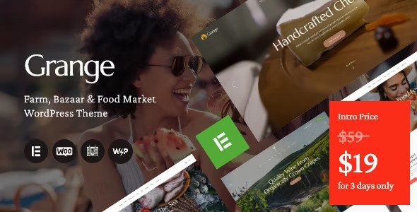 Grange Nulled Farm, Bazaar & Food Market WordPress Theme Free Download