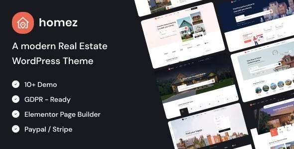 Homez Nulled Real Estate WordPress Theme Free Download