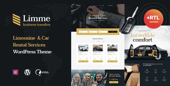 Limme Nulled Limousine Transfers & Car Dealer WordPress Theme + RTL Free Download