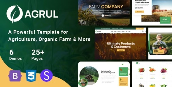 Agrul Nulled Agriculture WordPress Theme Free Download